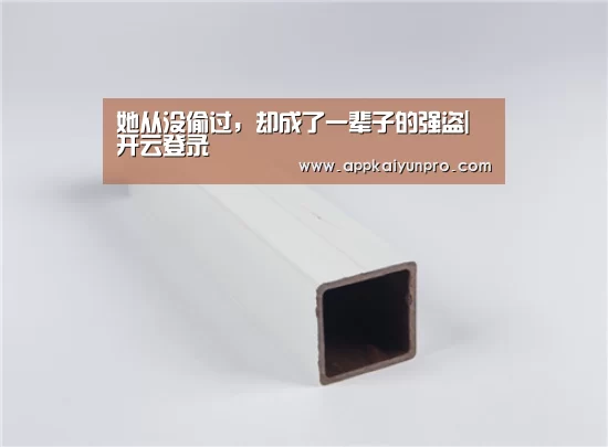 她从没偷过,却成了一辈子的强盗|开云登录(图3) 开云登录