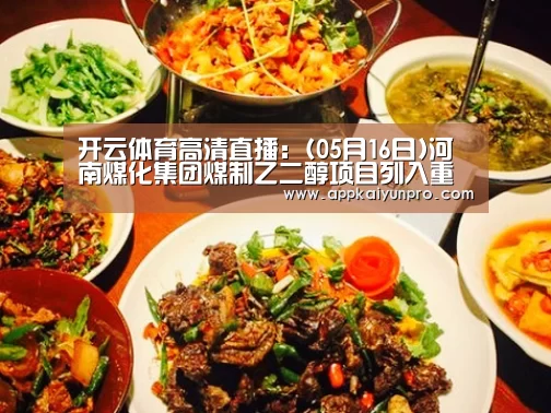 开云体育高清直播:(05月16日)河南煤化集团煤制乙二醇项目列入重大科技专项(图1) 开云登录