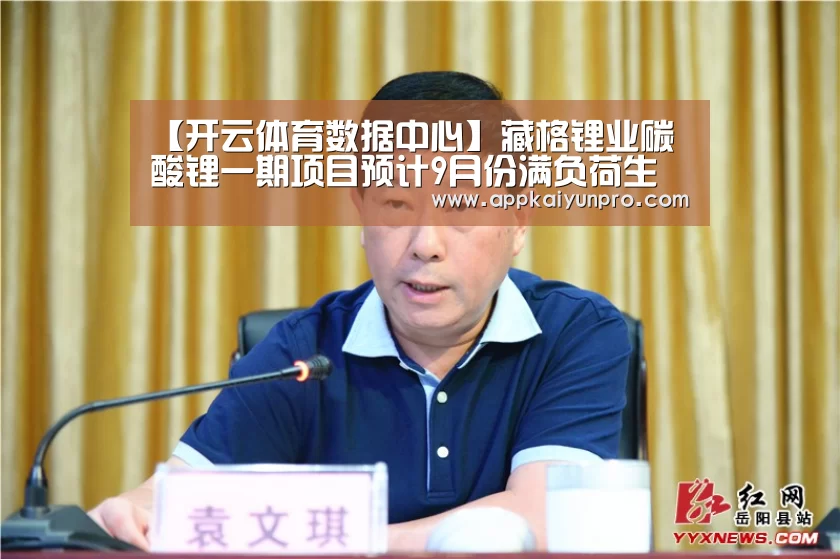 【开云体育数据中心】藏格锂业碳酸锂一期项目预计9月份满负荷生产(图3) 开云登录