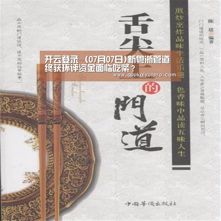 开云登录-(07月07日)新粤浙管道终获环评资金面临吃紧?(图2) 开云体育高清直播